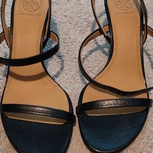 Tory burch black heels